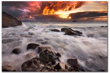  Sunset at Maori bay